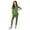 Andean Green, variant on Aurora Women's Scrub Set, V-Neck Top with Jogger Pants