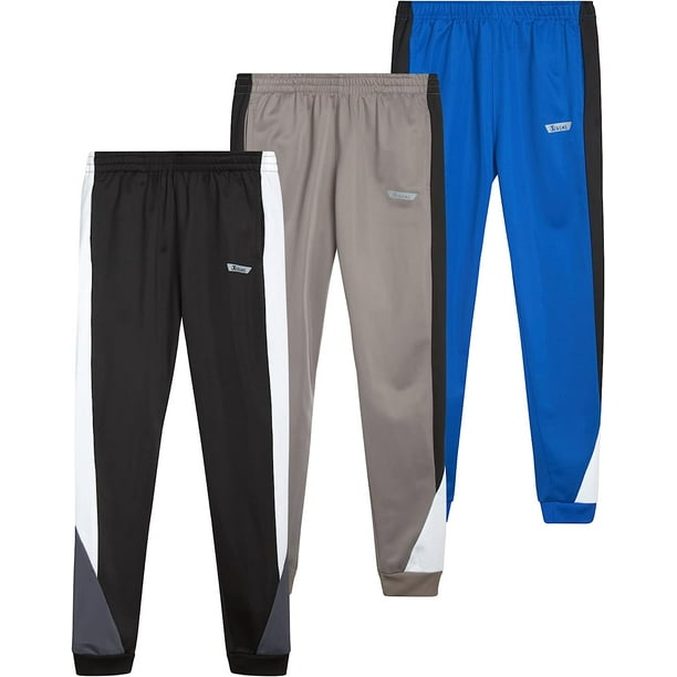 iXtreme Boys' Sweatpants - 3 Pack Lightweight Tricot Jogger Pants (Size ...