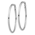 thumbnail image 2 of FB Jewels 14K White Gold 3X45mm Polished Round Hoop Earrings, 2 of 3
