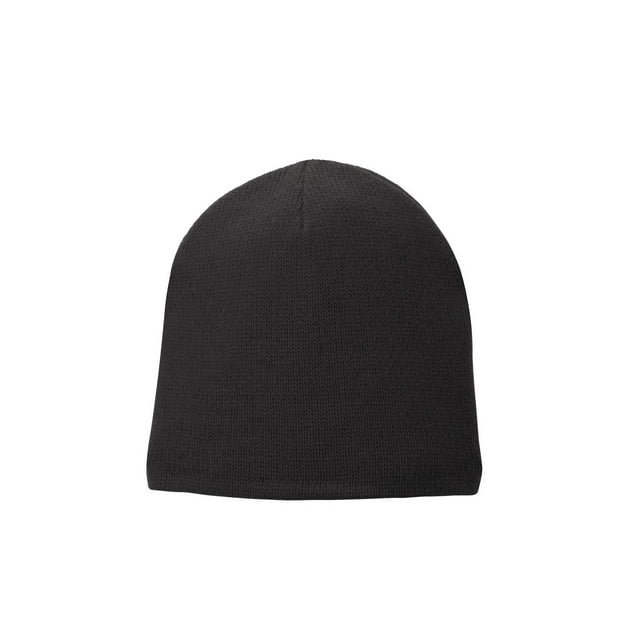 Top Headwear Bonnet Doublé en Polaire - Noir