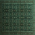 thumbnail image 1 of Ahgly Company Indoor Square Persian Turquoise Blue Traditional Area Rugs, 4' Square, 1 of 4