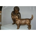 thumbnail image 4 of Nifao Boy and Dog Bronze Statue – Home Decor Sculpture, 30"L x 18"W x 18"H, 4 of 10
