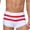 White, variant on Mens Swim Briefs Striped Quick Dry Back Zipper Pocket Low Rise Drawstring Triangle Breathable Lined for Beach