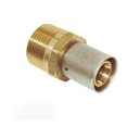 thumbnail image 3 of MLC Press Fitting Brass Male Threaded Adapter 1/2" MLC Tubing x3/4" NPT -10-Pack, 3 of 3