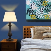 Oumilen Set of 2 Touch Sensor Touch Control Table Lamp, with 2 USB Charging Port, Black