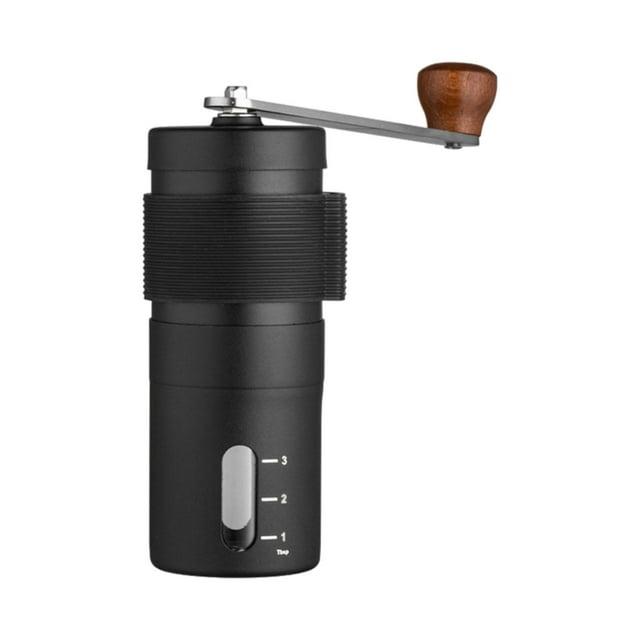 veasfak Coffee Bean Mill Compact Manual Espresso Machine for Pour over Travel Office Black