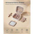 thumbnail image 3 of SONGMICS HOME Organizador Joyas de Viaje PU con Espejo 15x10x5cm, 3 of 5