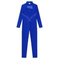 thumbnail image 3 of Alvivi Kids Girls Skating Jumpsuit Gymnastics Leotards Long Sleeve Dance Unitard Bodysuit, 3 of 7