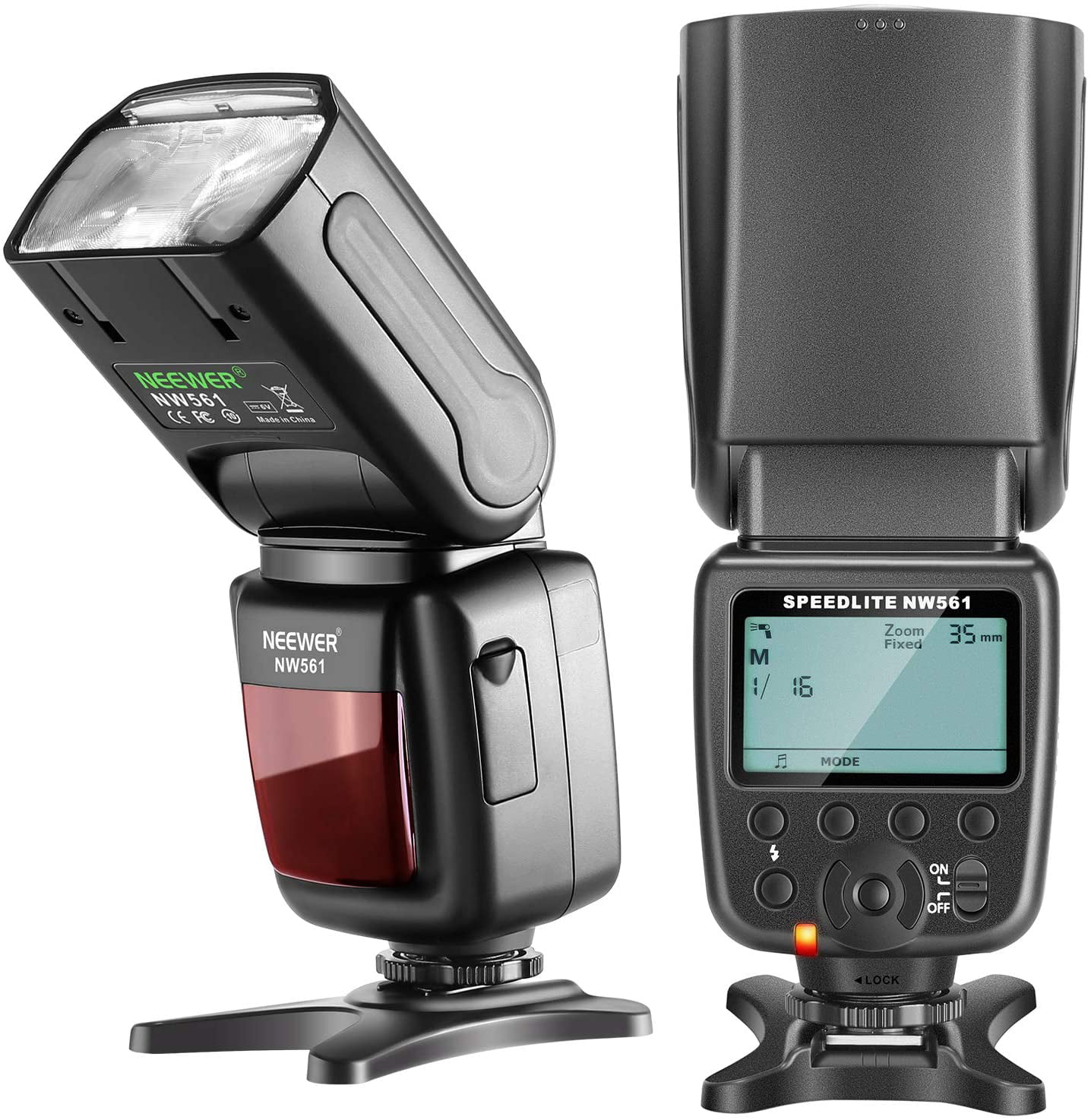 Verbonden Snel Roos NW561 LCD Display Flash Speedlite for Canon Nikon Panasonic Olympus Pentax  Fijifilm and Sony with Mi Hot Shoe,DSLR and Mirrorless Cameras with  Standard Hot Shoe - Walmart.com