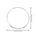 thumbnail image 2 of CATIEBYE 1Pack Die- Snare Drum Ring Silver Color with Consistent Shape and Tension Control, 2 of 8