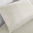 thumbnail image 2 of Hi,Fancy 3/4 Piece Stripe Sheets Sateen Weave Bed Sheet Set Pillowcase Fitted Sheet Toal Bed Cover Kit Home Bedding Set, 2 of 8