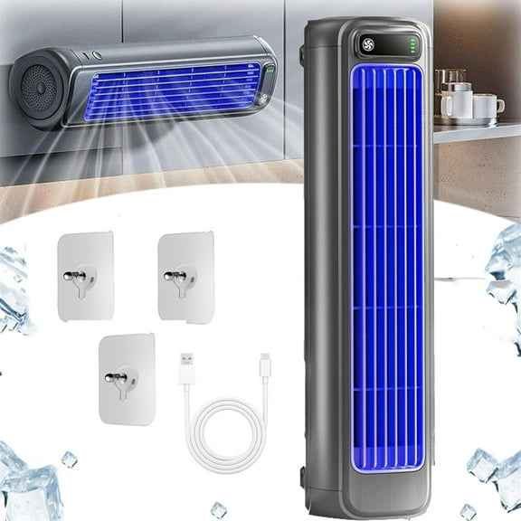 Cooling Portable Air Conditioner, Wall Air Cooler, 2 In 1 Smart Air Conditioner Cooler and Heater Combo Smart Air Conditioner for All Season Use Portable Ac Conditioner for Office Bedroom 2000mA