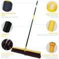 thumbnail image 4 of KLEEN HANDLER 24" Push Broom with 61" Extendable Metal Handle – Heavy-Duty Broom for Garage, Driveway, Deck, Patio & Hard Floor Cleaning, 1pc, 4 of 7