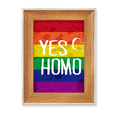 thumbnail image 1 of Yes LGBT Rainbow Love Desktop Wooden Photo Frame Display Picture Art Painting Multiple Sets, 1 of 3