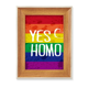 thumbnail image 1 of Marco de fotos de madera Si el homo LGBT Arcoiris de amor Unbranded 18 x 13 cm, 1 of 4