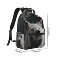 thumbnail image 2 of Rateoe Dog Wrapped in Towel 1 Pattern Durable Student Backpack Laptop Bag- Ergonomic Design, Waterproof Twill Fabric - Ideal for School, Travel, and Outdoor Activities, 2 of 6