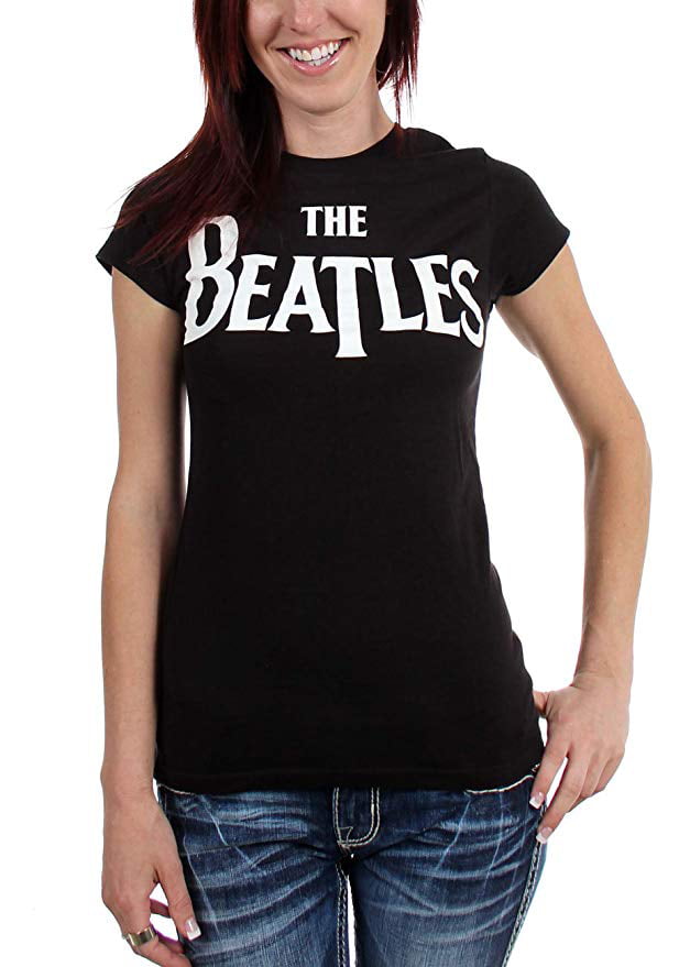 The Beatles Logo Universal Womens Babydoll T-Shirt