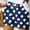 Dark Blue, variant on QUNYINEY Polka Dot Shorts For Women High Waist Casual Bermuda Shorts Drawstring Summer Elastic Waist Relaxed Fit Shorts