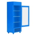thumbnail image 3 of Dollhouse Vertical Refrigerator, Dollhouse Refrigerator Premium Birch Simulation Stimulate  For Decoration Blue, 3 of 8