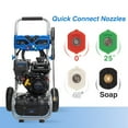 thumbnail image 6 of Efurden 3500PSI Gas Pressure Washer, 2.3GPM Gas Powered High Pressure Clean Machine with 209CC Engine, 4 Adjustable Nozzles for Cleaning Walls, Terraces, Vehicles, Gardens (Blue), 6 of 10
