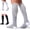 Black+white+grey, variant on Ron Compression Socks Men Women: Nylon — 20-30mmHg Graduated Compression — Moisture Wicking | Travel / Work / Exercise for Pregnant & Athletes