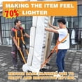 thumbnail image 2 of Furniture Lifting Straps, HeavyDuty Moving Ropes, Adjustable Shoulder Harness, 2Person Carry Aid, 880 Lbs Capacity, 2 of 5