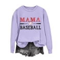 thumbnail image 4 of Uootdi Hauts Boho pour Femmes Col Rond Mama Imprimé Baseball Rassemblements Sportifs Usage Quotidien Chandails en Molleton Confortables Cardigans Cadeau, 4 of 5