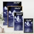 thumbnail image 4 of Designart 'Full Moon Night in Cloudy Sky V' Nautical & Coastal Framed Canvas Wall Art Print, 4 of 5