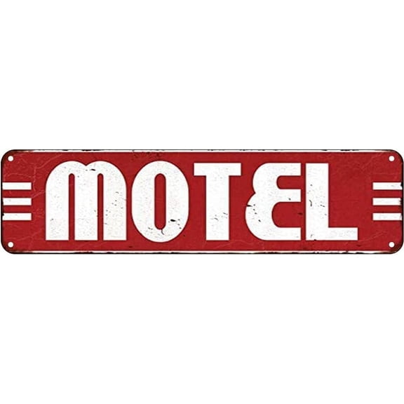 Metal Sign Motel Vintage Signs Retro Tin Signs Aluminum Sign for Kitchen Home Garden Wall Bar Cafe Decor 4x16 Inches.jpg