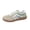 Orange, variant on Women's Fashionable Lace Up Low Top Casual Flat Sneakers, Comfortable Sports Walking Shoes for Daily Wear, Female Round Toe Shoes