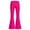 00##-Hot Pink2714, variant on Kiijoy Girls Flare Pants Casual Everyday Solid Mid Rise Pants with Pockets, Sizes 5-6