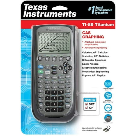 Texas Instruments TI-89 Titanium CAS Graphing Calculator, Graphing calculator handles calculus, algebra, matrices, and statistical functions By Brand Texas Instruments