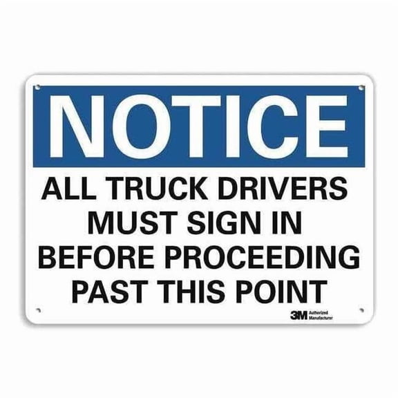 Lyle Notice Sign,10 inx14 in,Aluminum U5-1056-RA_14X10