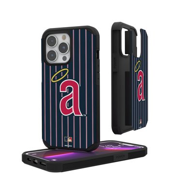 Los Angeles Angels Alternate Logo iPhone Pinstripe Cooperstown Design Rugged Case