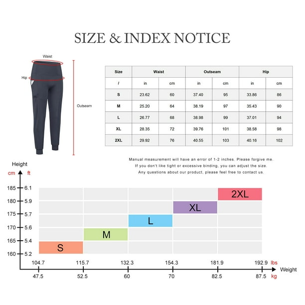 LANBAOSI 2 Pack Women Jogger Pants High Waisted Sweatpants with Pockets  Female Tapered Casual Lounge Pants Loose Track Cuff Leggings Size X-Large