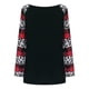 thumbnail image 5 of ICHUANYI Clearance Women's Loose Fashion Plaid Leopard Stitching Button Bib Collar Long-sleeved Tops Blouse(Black, XL) ICHUANYI WER2023081503270, 5 of 9