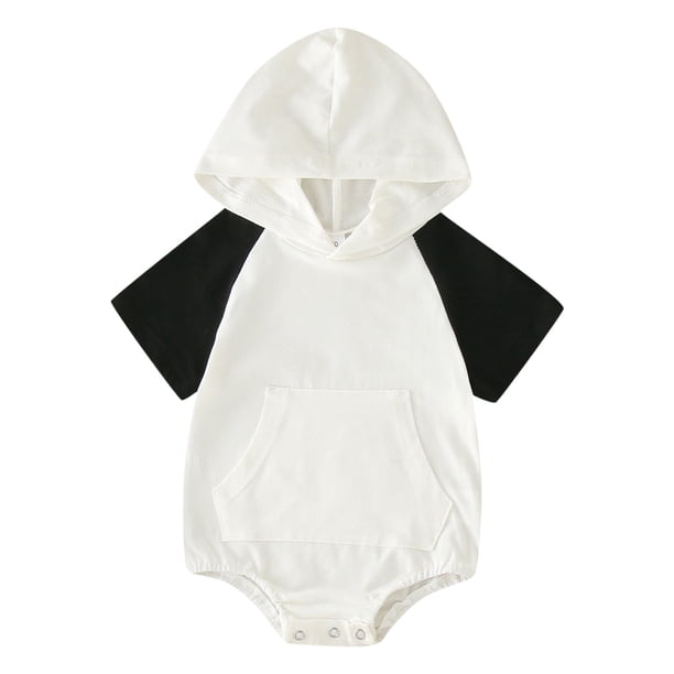 Mameluco Gibobby para Niña con Capucha de Color de Retazos Manga Corta 6-12 Meses