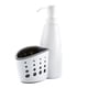 thumbnail image 1 of Dispensador De Jabón 2 En 1, Caja De Cesta De Almacenamiento, Tipo De Prensa Multifuncional, Botella Separada, Accesorios De Baño, Escurridor De Ducha Monstrate HA029797-00, 1 of 5
