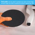thumbnail image 6 of Uxcell 5" Diameter Felt Furniture Pads, 4 Pcs 1/2" Thick Lamp Base Felt, Black, 6 of 8