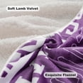 thumbnail image 4 of OMERAI Soft Flannel Throw Blanket, Positive Healing Words, Purple, 50x60 Inch, Women Get Well Soon Gift, 4 of 9