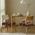 thumbnail image 3 of SEANATIVE Thanksgiving Chair Covers Set of 6 Fall Chair Seat Covers with Elastic Band Universal Dining Chair Protective Cover Pumpkin Chair Slipcover Maple Leaves Chair Slip Covers Fall Decor, 3 of 7