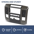 thumbnail image 6 of Dash Radio Bezel Climate Trim Panel Vent Fit For 2009-2012 Dodge Ram 1500 2500, 6 of 11