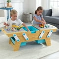 thumbnail image 3 of KidKraft Building Bricks Play N Store Wooden Table, Kids Activity Table, Natural, for Ages 3+ Years, 3 of 8