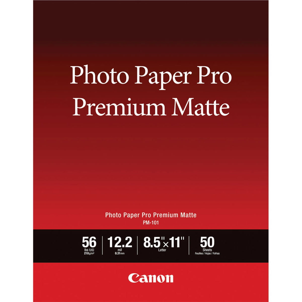 Canon PM1001LTR50 Photo Paper Pro Premium Matte 8.5x11 (50 Sheets)