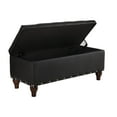 thumbnail image 3 of Acme Furniture Black Bench With Storage 96438, 3 of 6