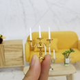 thumbnail image 5 of 1:12 Scale Photo Props Scene Model Miniature Candlestick Dollhouse Candle Holder Doll Accessories Mini Desktop Ornament SILVER TYPE B, 5 of 8