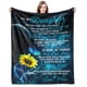 thumbnail image 1 of LHSHID To My Daughter Blanket Sunflower Personalized Name Blanket Gift My Daughter Blanket I Love You Letter Fleece Blanket 50x60in, 1 of 5