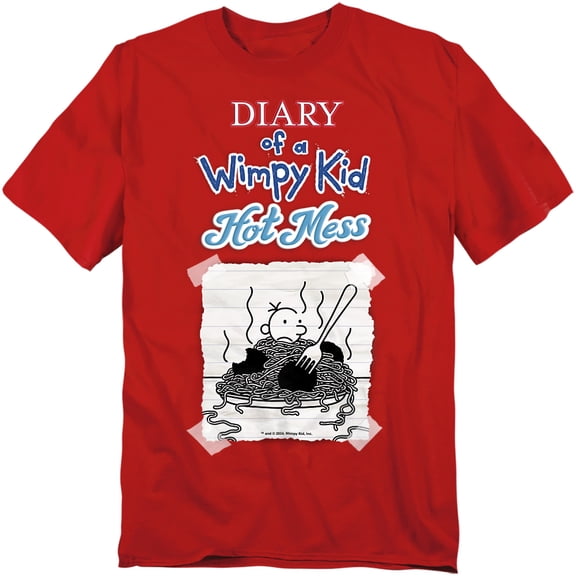 Diary Of A Wimpy Kid T-Shirt Hot Mess Cover Unisex Graphic Tee for Men & Women