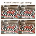 thumbnail image 7 of ODIKA 4'x6' Washable Area Rug Alt Dice Graphic Funky Aesthetic Checkerboard Men Cartoon Flowing Dynamic for Home Office, Under Desk, Non-Slip Chair-Friendly, Flatwoven, 7 of 7