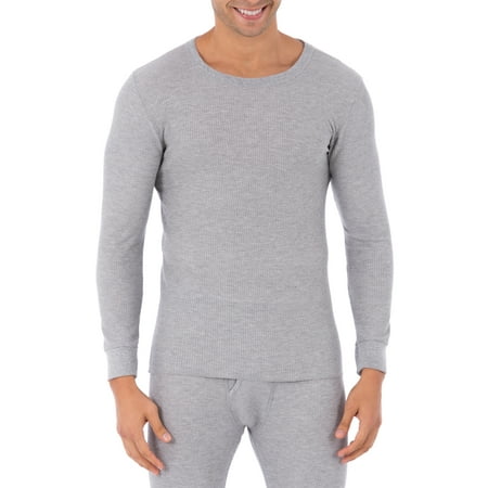 Fruit of the Loom Men's Thermal Waffle Crew Top, Sizes S-5XL